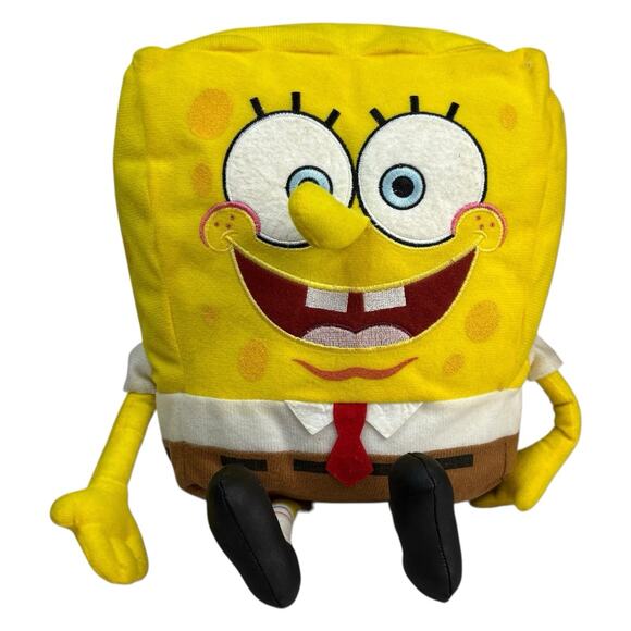 VTG 2003 SpongeBob SquarePants Stuffed Plush Bag Backpack 10" Nickelodeon Y2K - Picture 3 of 16